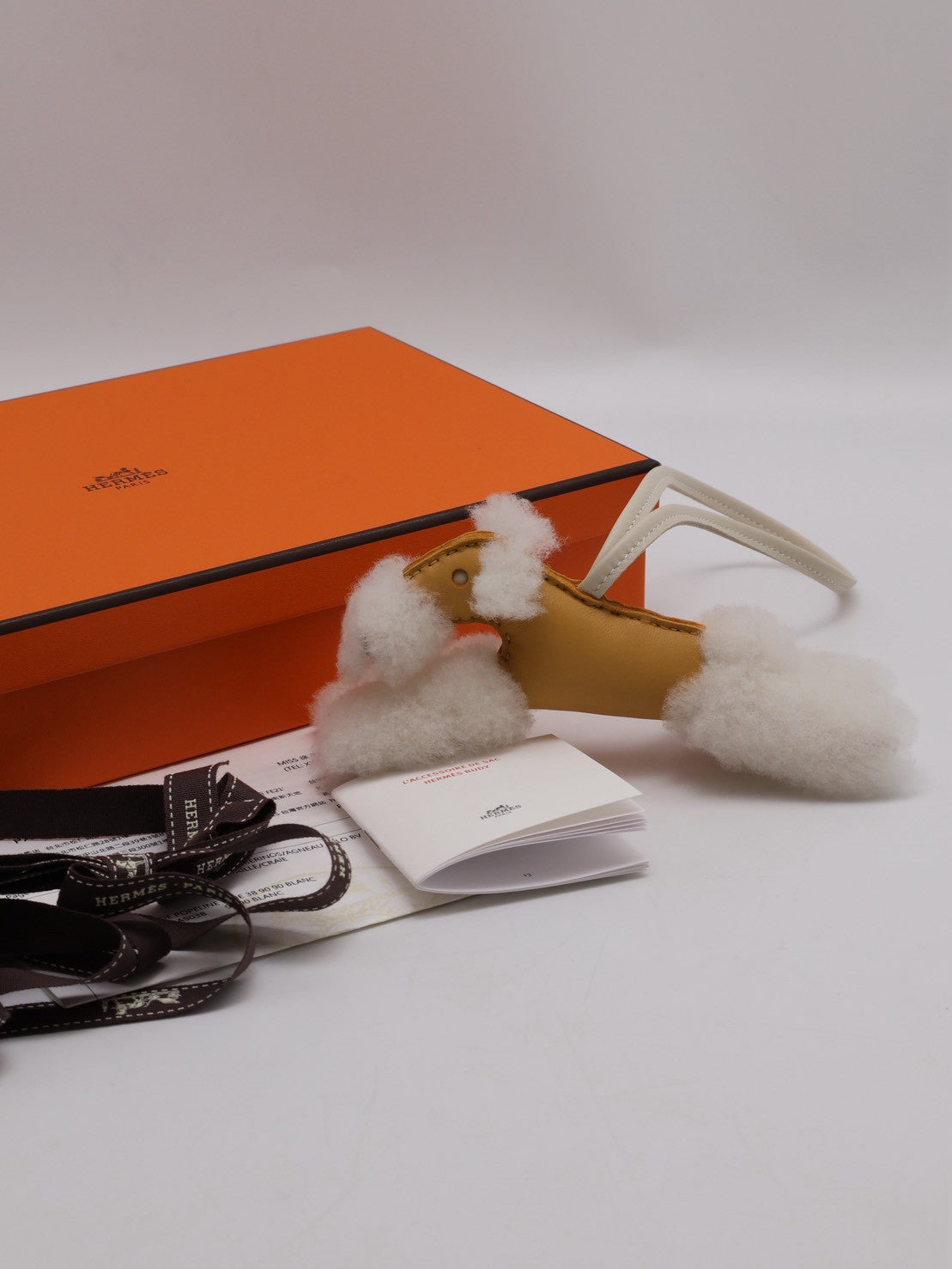 HERMES Budy charm狐狸犬 - 稻草黃 / 奶昔白 K