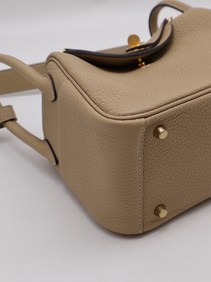 HERMES Mini lindy -  風衣灰金 Z