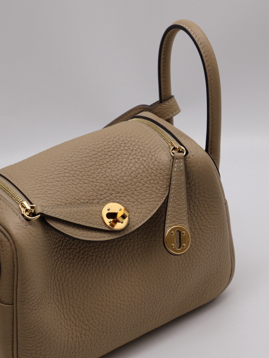 HERMES Mini lindy -  風衣灰金 Z