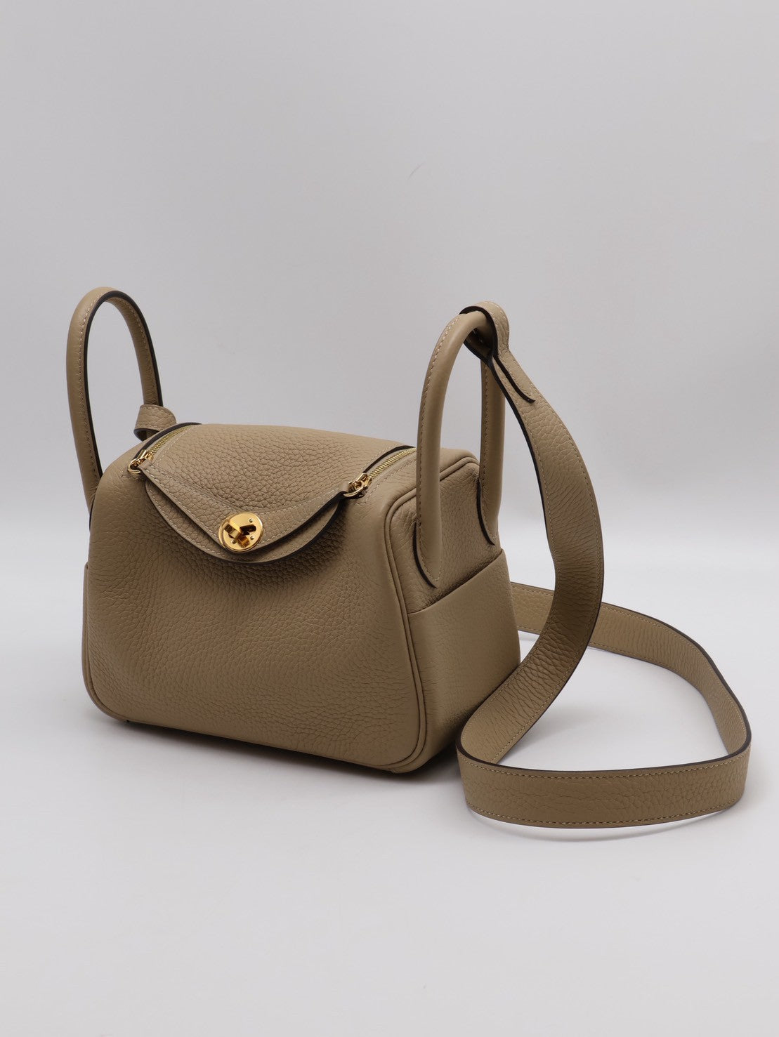 HERMES Mini lindy -  風衣灰金 Z