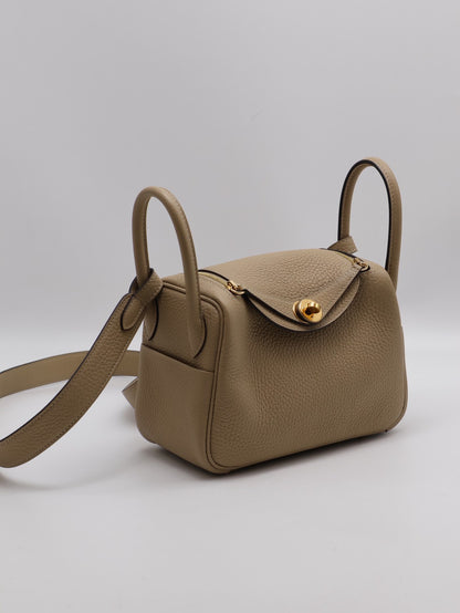 HERMES Mini lindy -  風衣灰金 Z
