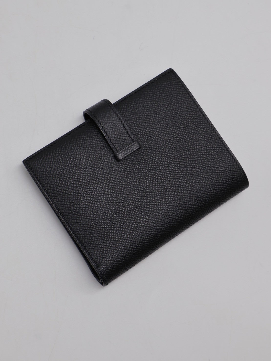 HERMES Bearn 短夾 - 黑金 D