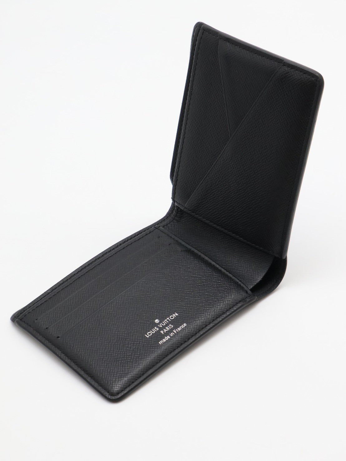 LOUIS VUITTON 雙折短夾 - 灰老花