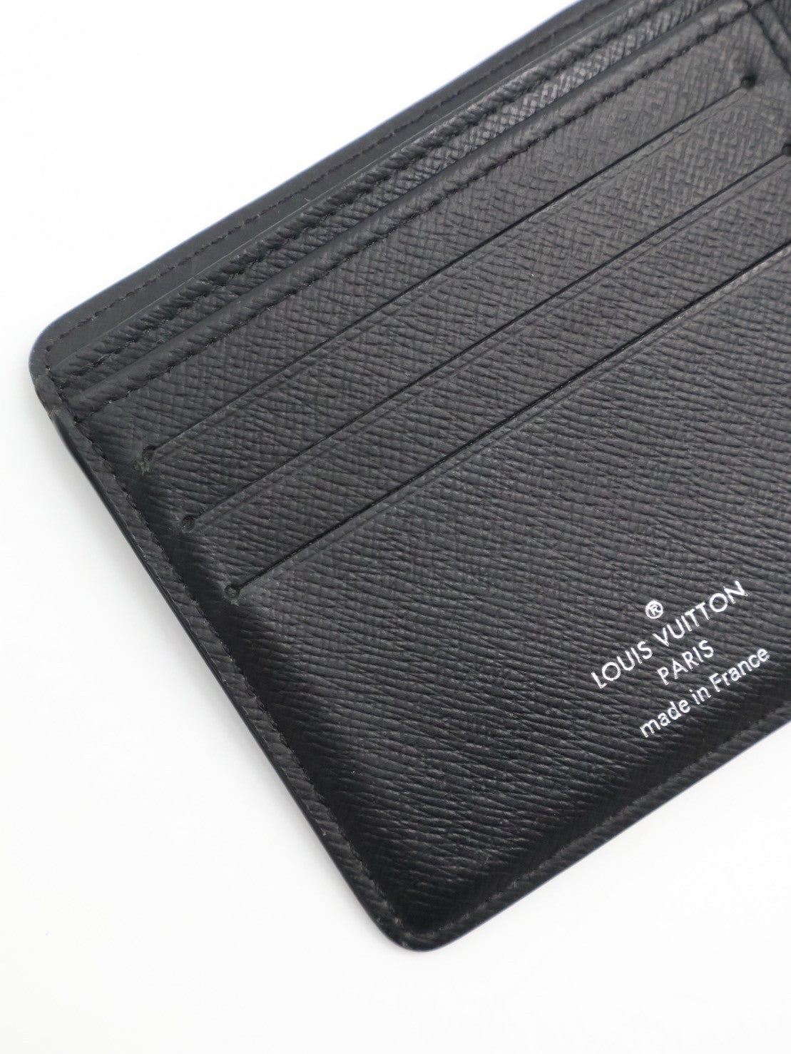 LOUIS VUITTON 雙折短夾 - 灰老花