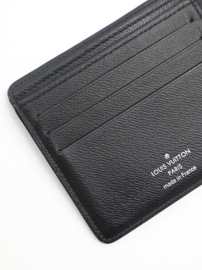 LOUIS VUITTON 雙折短夾 - 灰老花