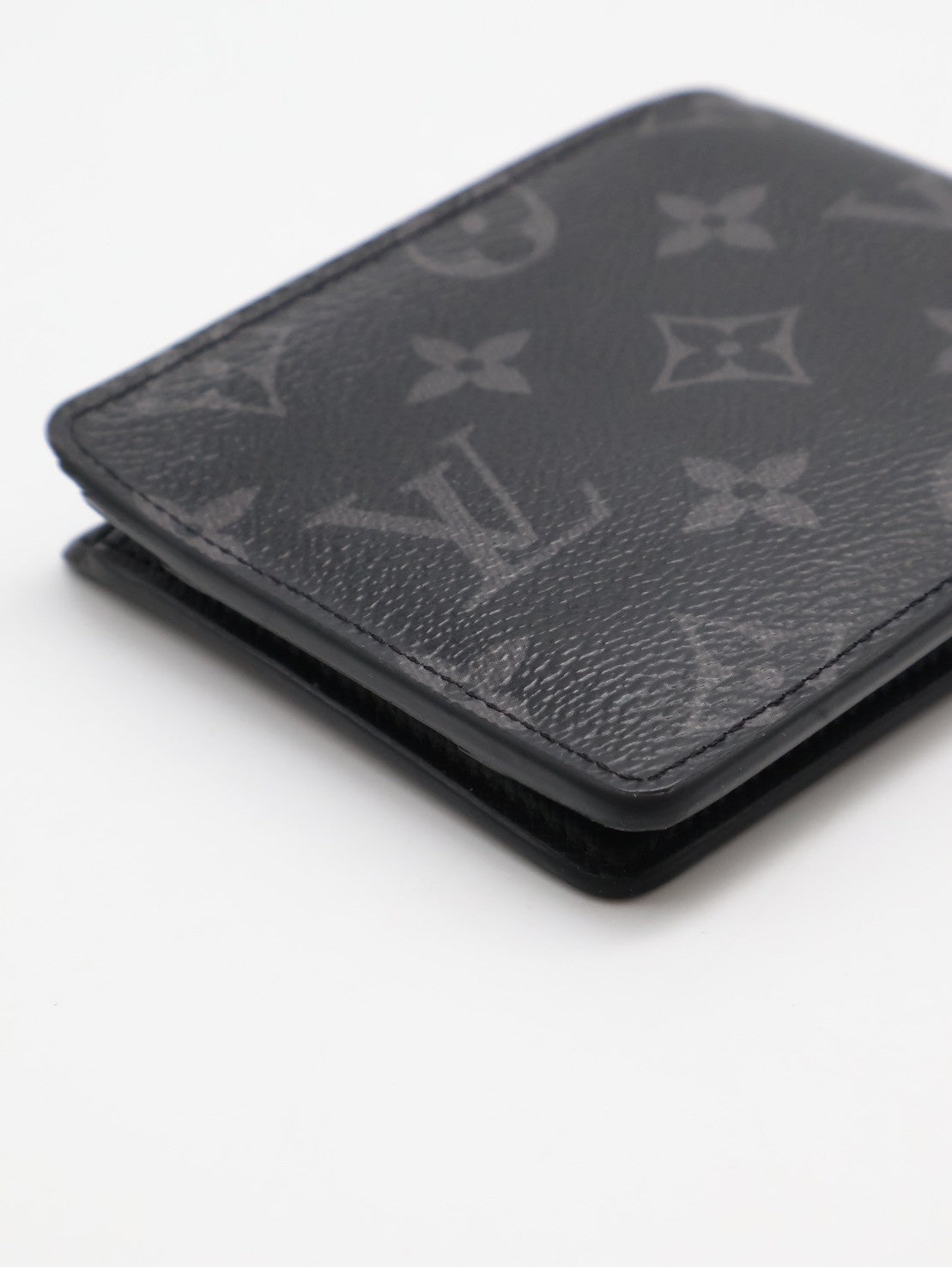 LOUIS VUITTON 雙折短夾 - 灰老花