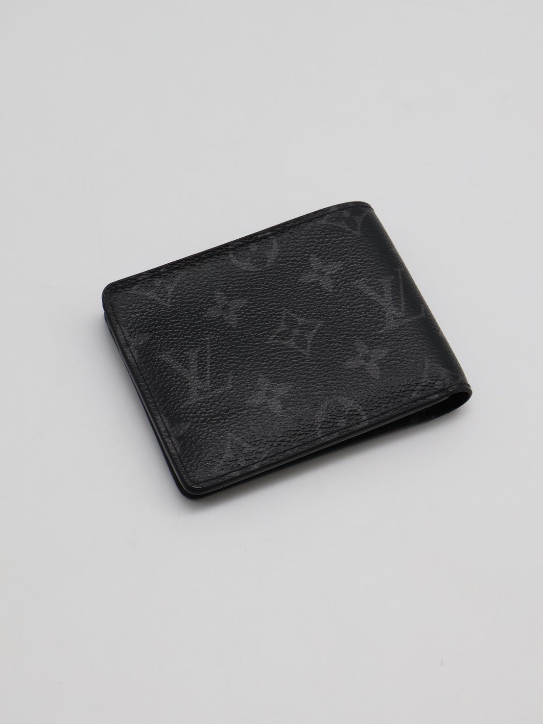 LOUIS VUITTON 雙折短夾 - 灰老花