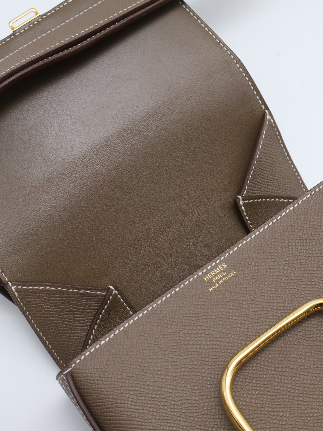 HERMES Della Mini - Etoupe 18 大象灰金 U