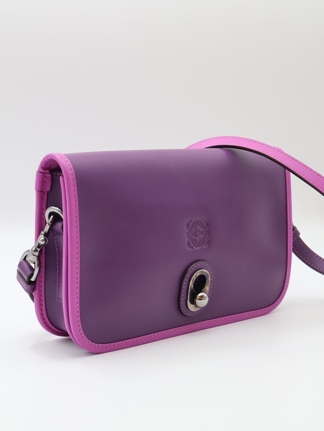 LOEWE - Anagram斜背包 - 紫