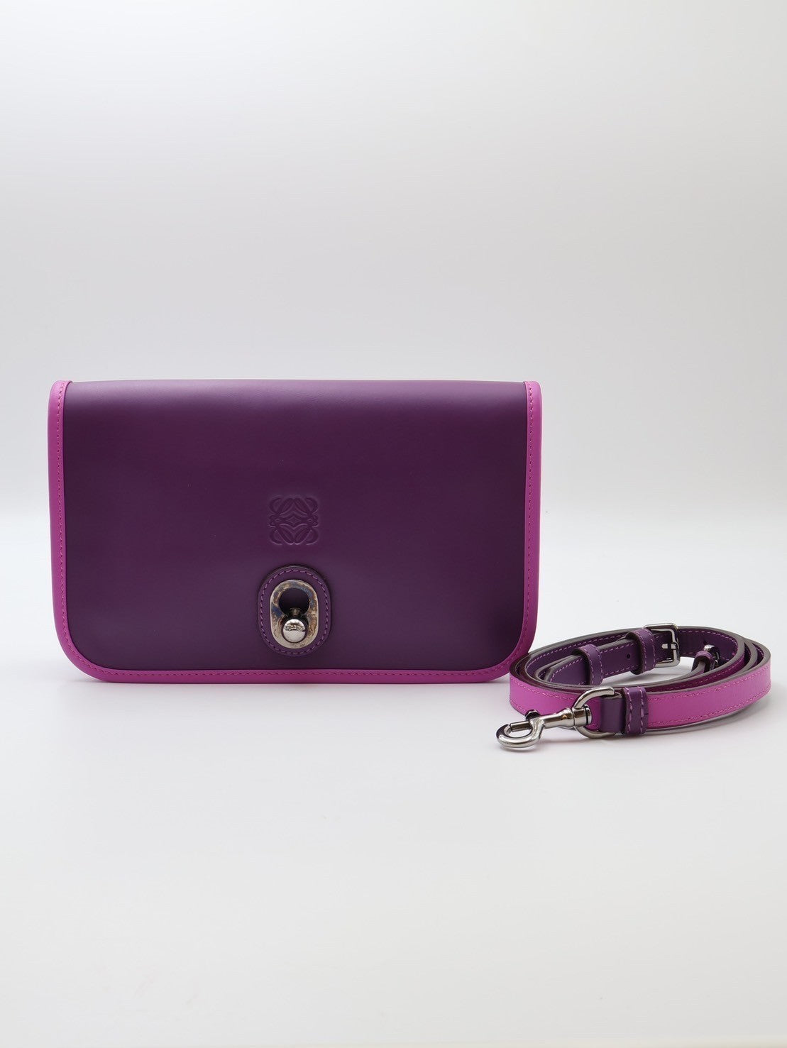 LOEWE - Anagram斜背包 - 紫