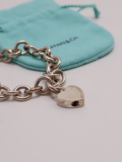 Tiffany&Co 心型鎖吊墜手鍊