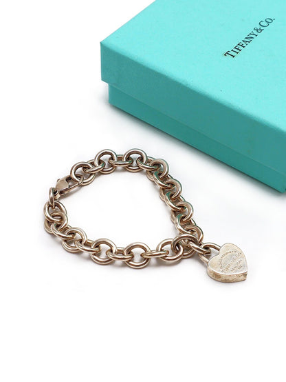 Tiffany&Co 心型鎖吊墜手鍊