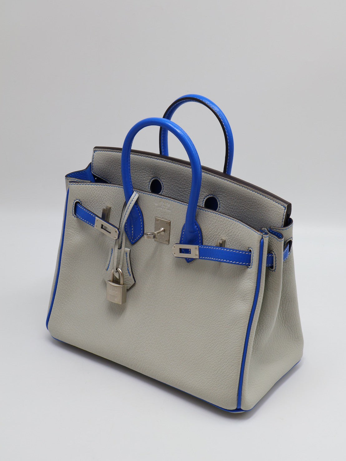 HERMES Birkin 25 - 珍珠灰拚水妖藍 D