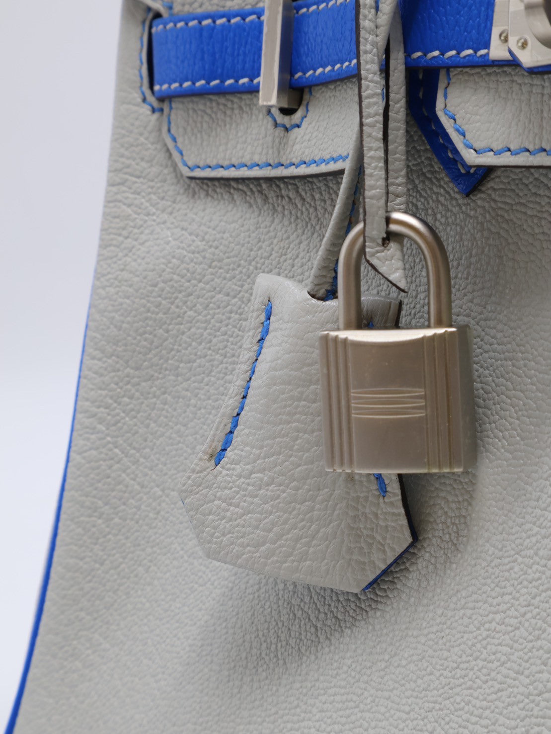 HERMES Birkin 25 - 珍珠灰拚水妖藍 D