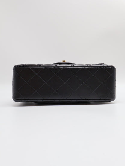 CHANEL 經典口蓋包 Mini CF20 - 黑金