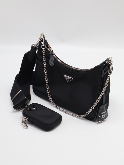 PRADA 經典三合一尼龍斜背包