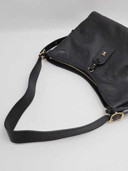 LOUIS VUITTON CarryAll PM - 壓紋牛皮黑