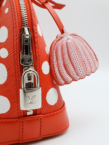 LOUIS VUITTON X 草間彌生聯名款Alma BB貝殼包 - 紅