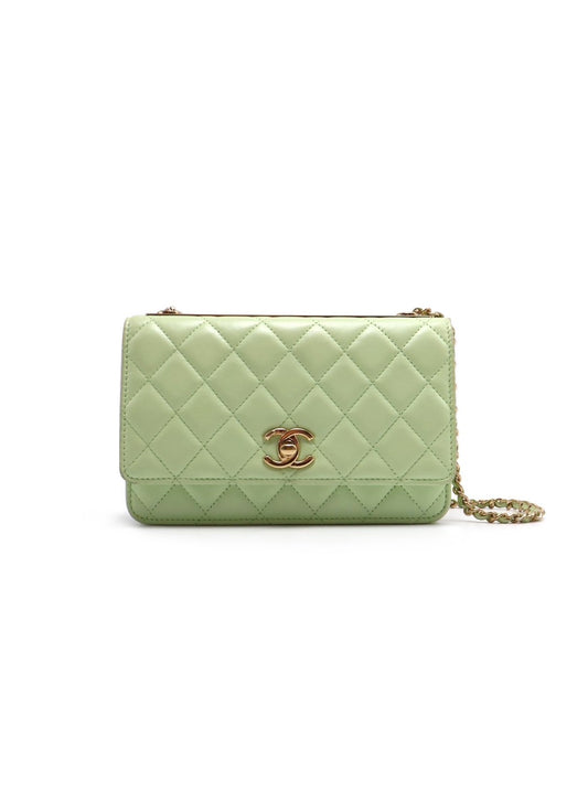 CHANEL Trendy WOC - 蘋果綠金