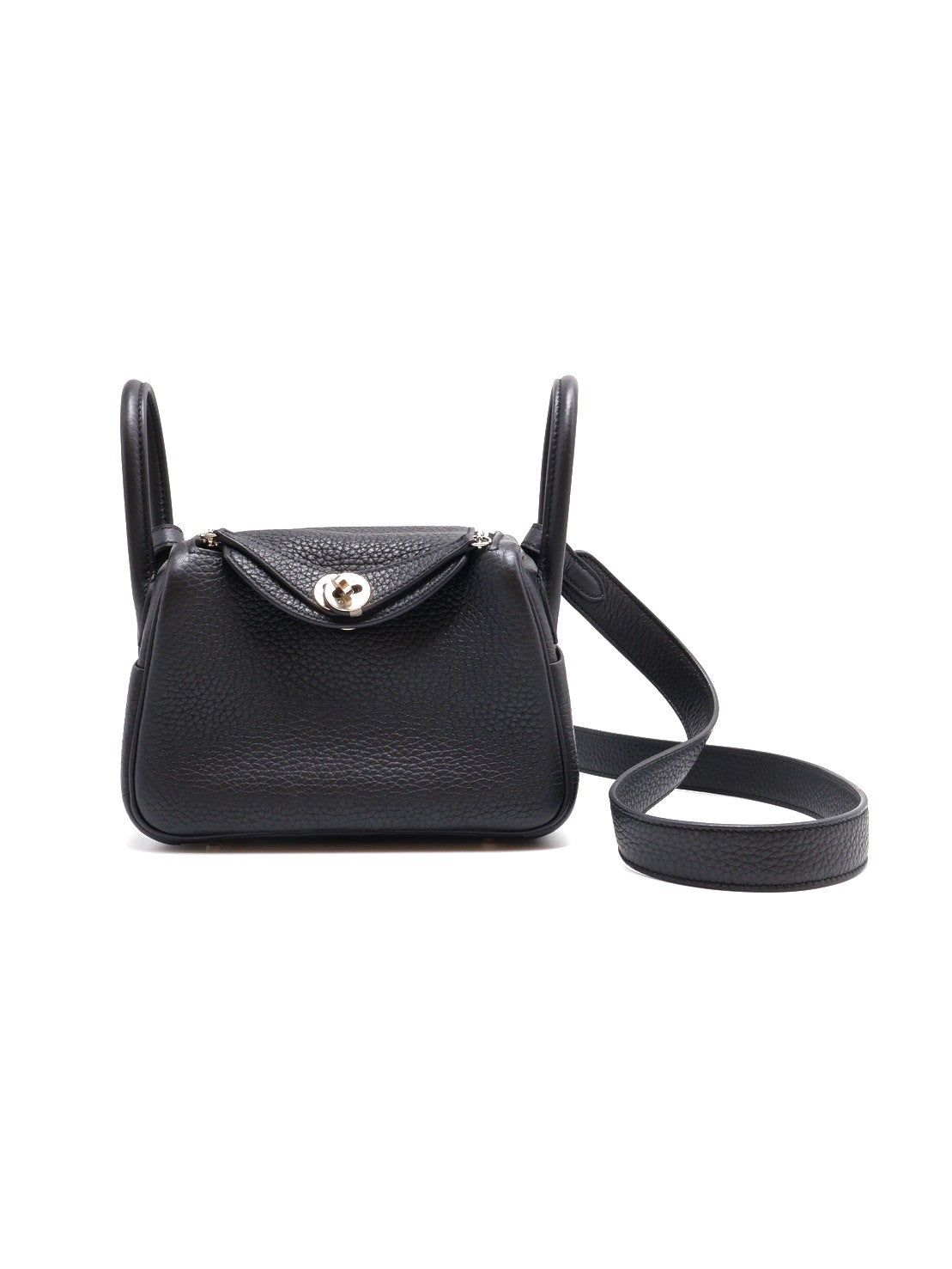 HERMES Mini lindy - 黑銀 B