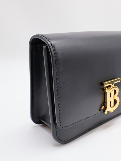 BURBERRY TB迷你豆腐包 - 黑金
