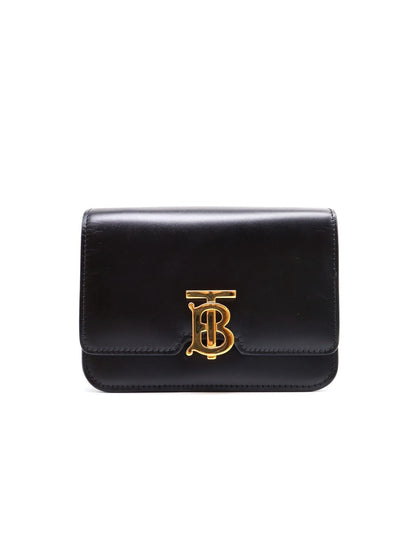 BURBERRY TB迷你豆腐包 - 黑金