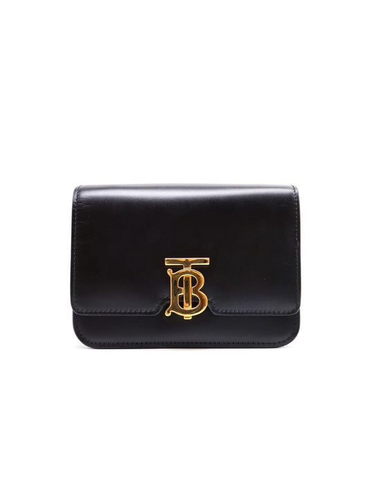 BURBERRY TB迷你豆腐包 - 黑金