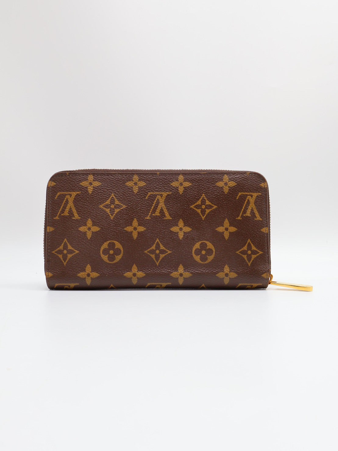 LOUIS VUITTON 經典老花拉鍊長夾 - 紅