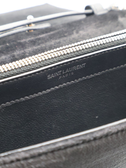 YSL Velvet kate WOC - 黑銀