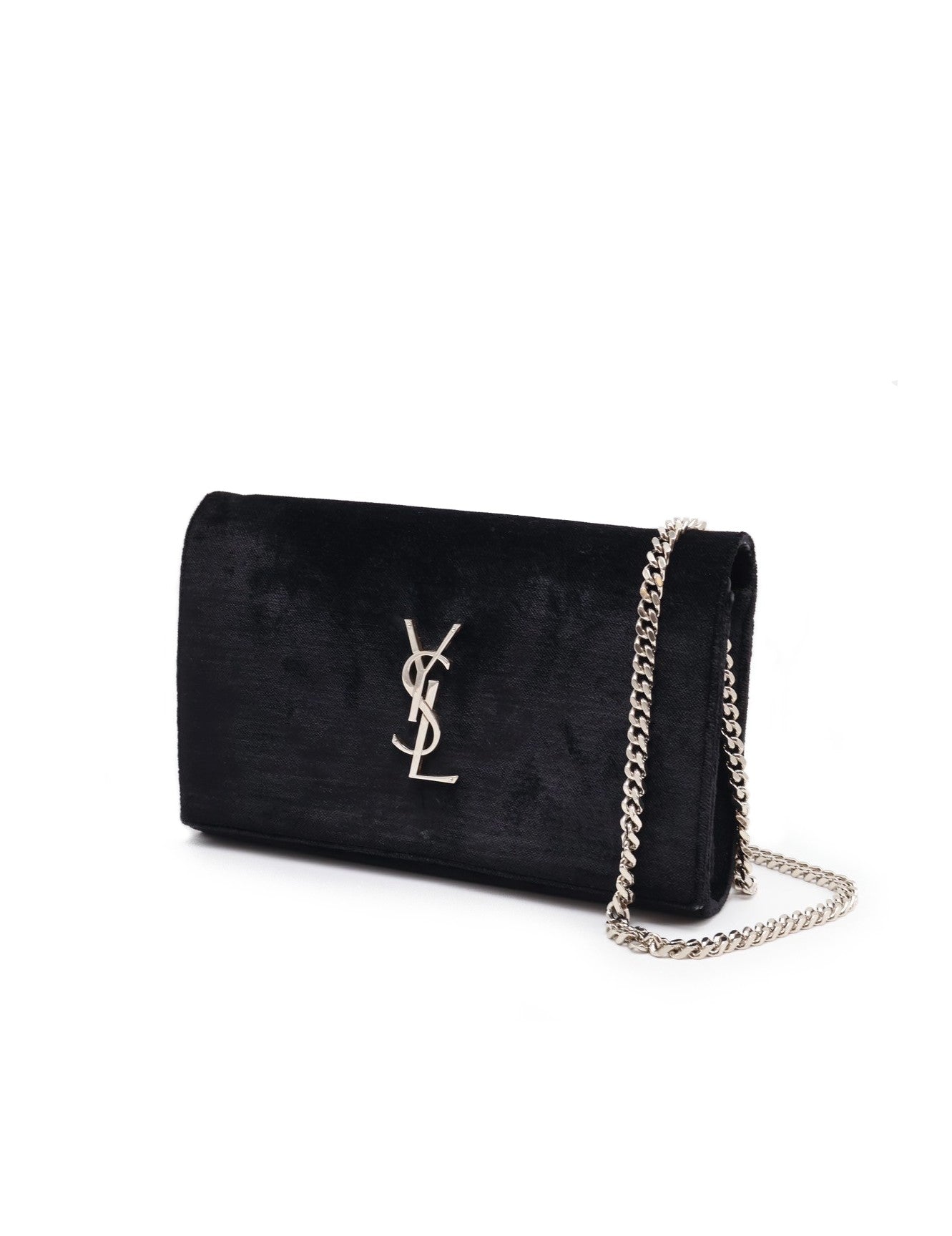 YSL Velvet kate WOC - 黑銀