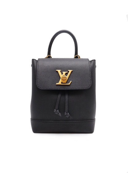 LOUIS VUITTON Lock me迷你後背包 - 黑金