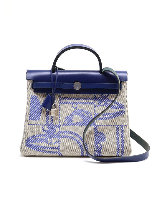 HERMES Herbag zip 31 - 狂躁新娘法國藍銀 Z