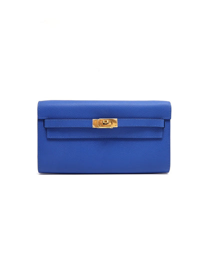 HERMES Kelly to go - 電光藍金 U