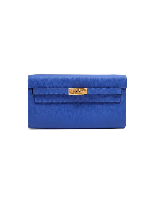 HERMES Kelly to go - 電光藍金 U