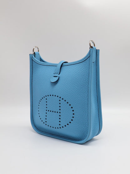 HERMES Mini evelyne - 北方藍銀 Z