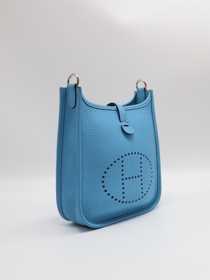 HERMES Mini evelyne - 北方藍銀 Z