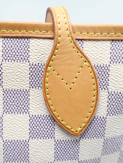 LOUIS VUITTON 棋盤格托特包 - MM米白
