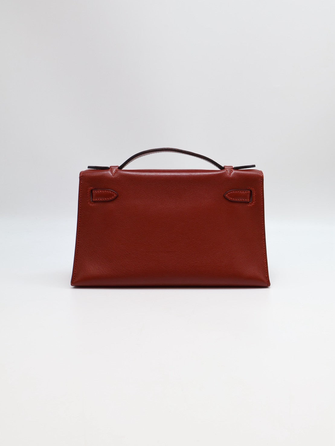 HERMES Mini Kelly - Rouge H 55 愛馬仕紅銀 🄺