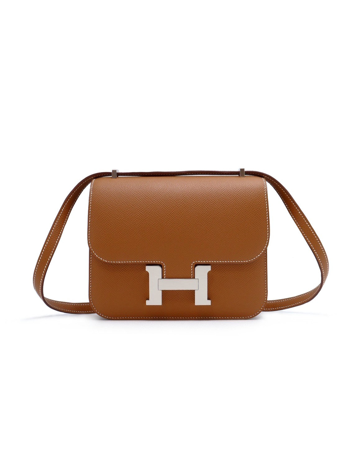 HERMES Mini constance 19 - 金棕銀 W
