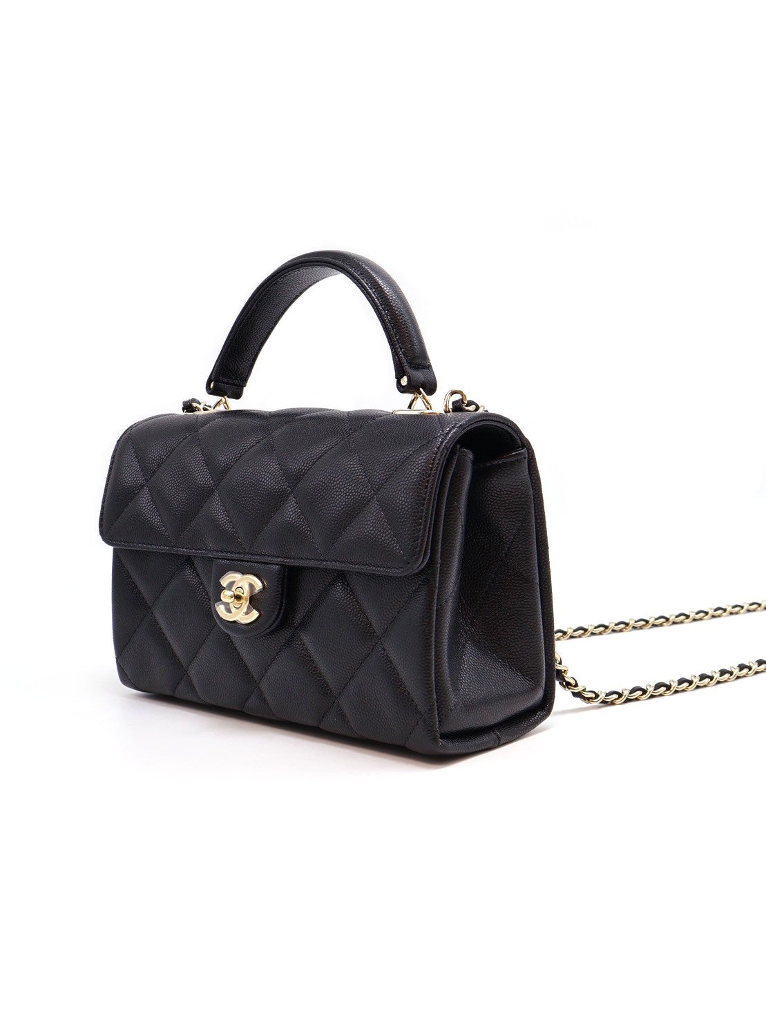 CHANEL 25S Handle方胖子 - 大號黑金