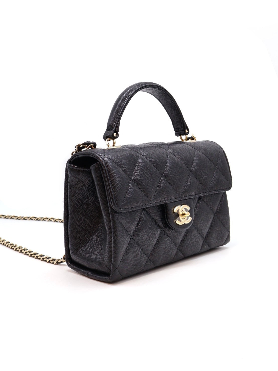 CHANEL 25S Handle方胖子 - 大號黑金