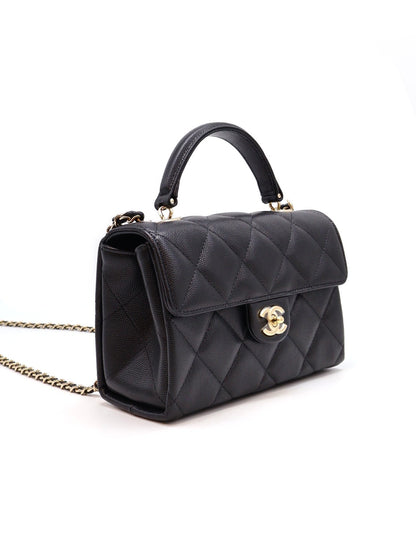 CHANEL 25S Handle方胖子 - 大號黑金