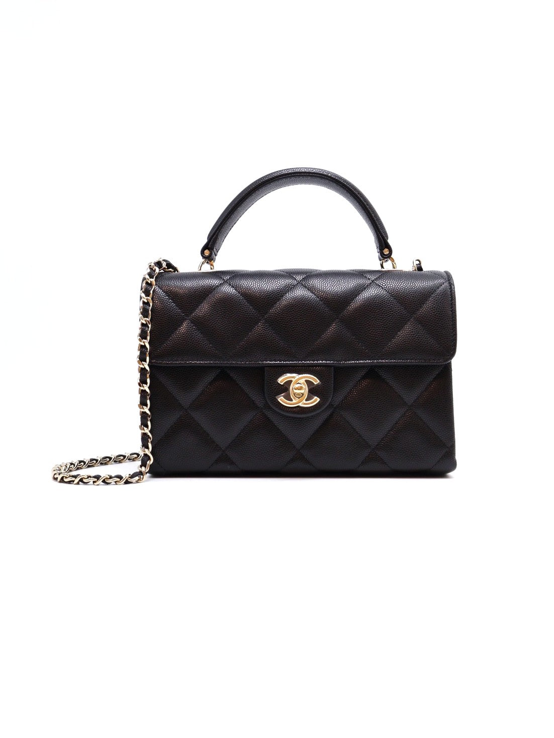 CHANEL 25S Handle方胖子 - 大號黑金