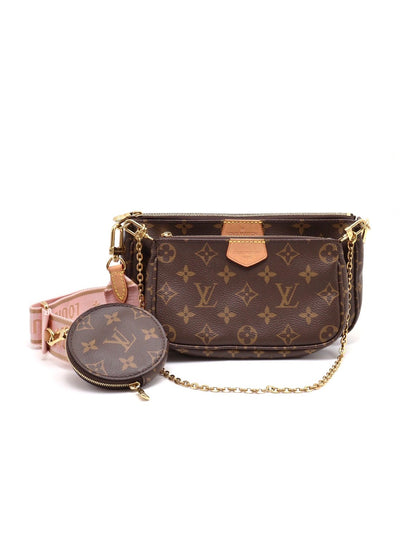 LOUIS VUITTON 三合一老花麻將包 - 粉