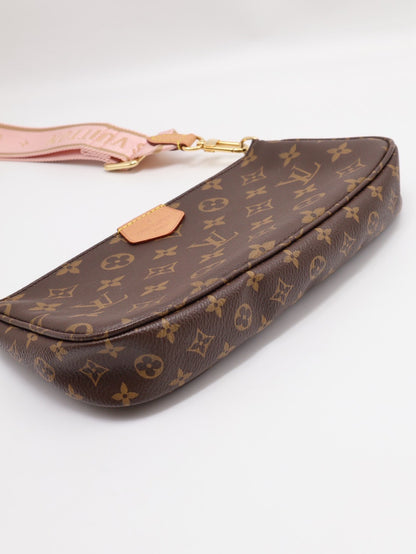 LOUIS VUITTON 三合一老花麻將包 - 粉
