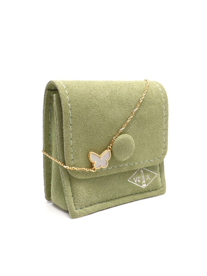 Van Cleef & Arpels 白珍珠母貝18K金蝴蝶手鍊 - Sweet Butterflies