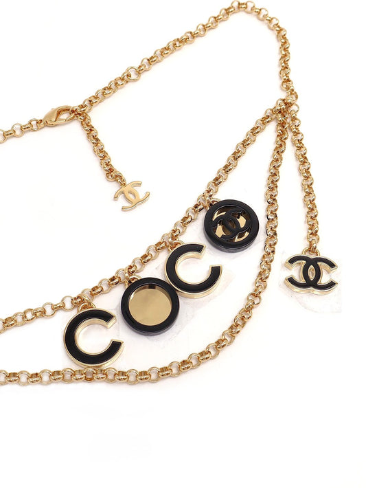 CHANEL 24B COCO腰鍊 - 黑金
