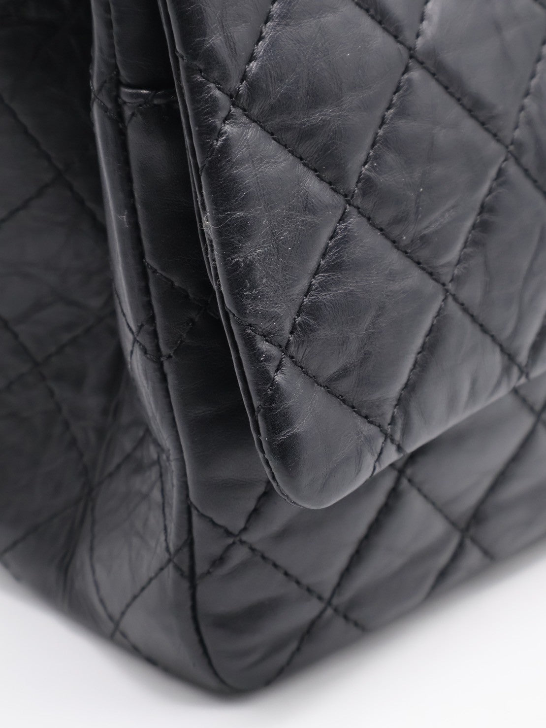 CHANEL 2.55經典口蓋包 31 - 黑銀16開