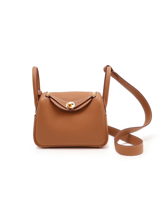 HERMES Mini Lindy - Gold 37 金棕金