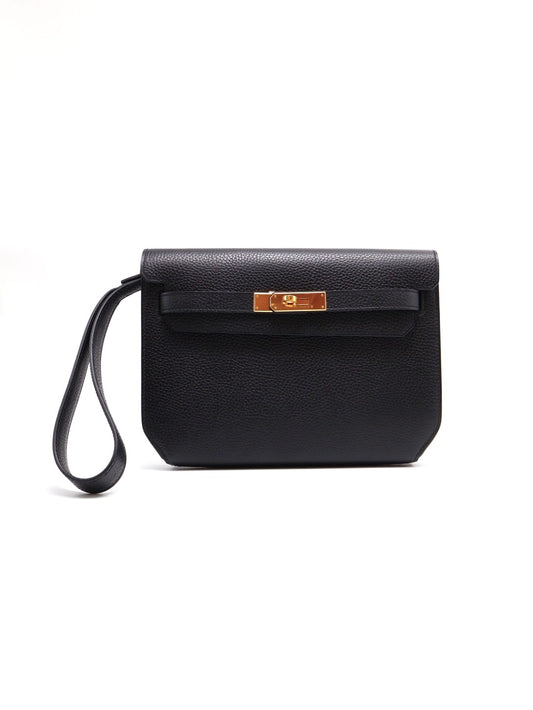 HERMES Kelly depeches 25手包 - 黑金